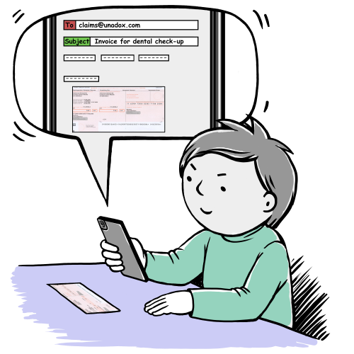 Submit invoice via email or web