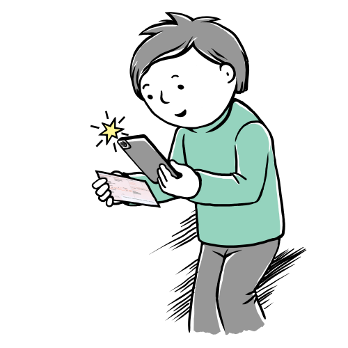 Scan invoice with mobile or scanner